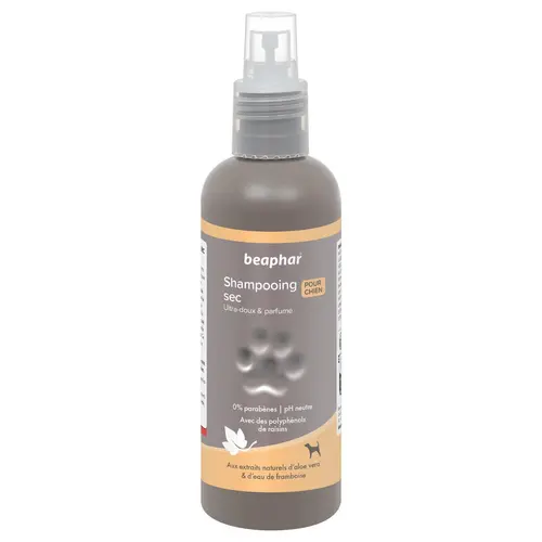 Une touche pratique au jardin:Spray shampooing sec premium pour chien Beaphar - 200 ml