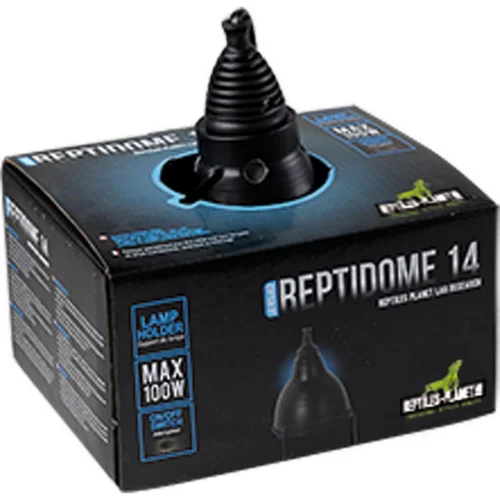 Pratique pour le jardin:Support pour lampe terrarium coloris noir Reptile Planet Reptidome 14 - Ø 14 x H 18,2 cm