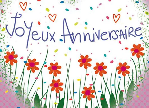 Autour du jardin：Mini carte "Joyeux anniversaire" - Éditions Titi Pinson - 9x6 cm