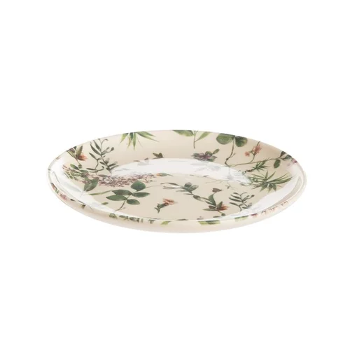Choix extérieur:Assiette à dessert Champetre coloris multicolore en faience - Ø 19 cm