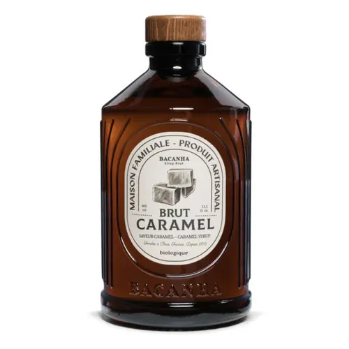 Une touche extérieure:Sirop brut bio de caramel Bacanha - 400 ml