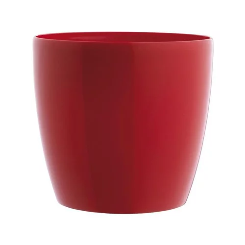 Confort extérieur：Cache pot 16cm Brussel Diamant Elho rouge
