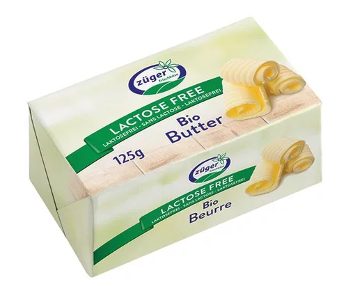 Malin extérieur:Beurre sans lactose Züger bio - 125 g