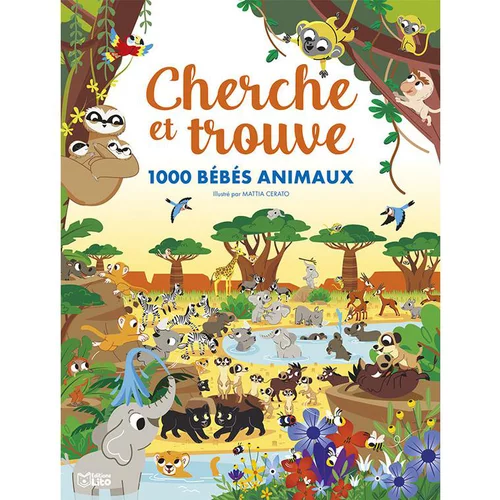 Jardin et loisirs：Cherche et trouve "1000 bébés animaux" Afrique aux Éditions Lito