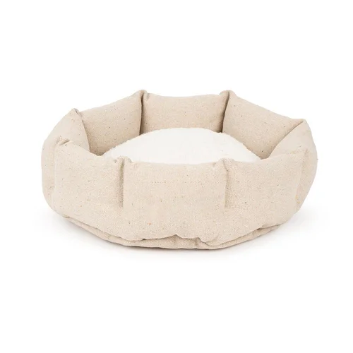 Jardin et pratique：Corbeille pour chat en tissu vert Scruffs Eco Eden - 45 cm