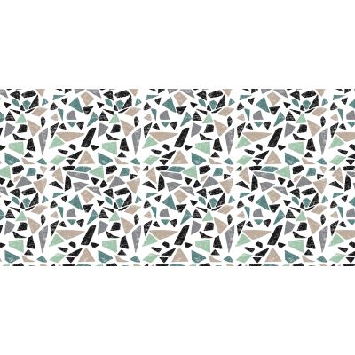 Tapis en vinyle effet mosaique vert (140 x 70 cm)