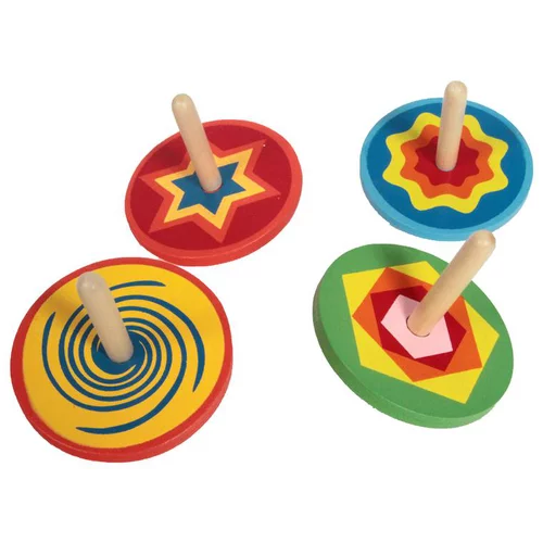 Sélection pratique：Toupie Kaléidoscope bois Ø6 cm à partir de 3 ans