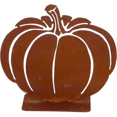 Courge décorative en métal rouillé (Citrouille)