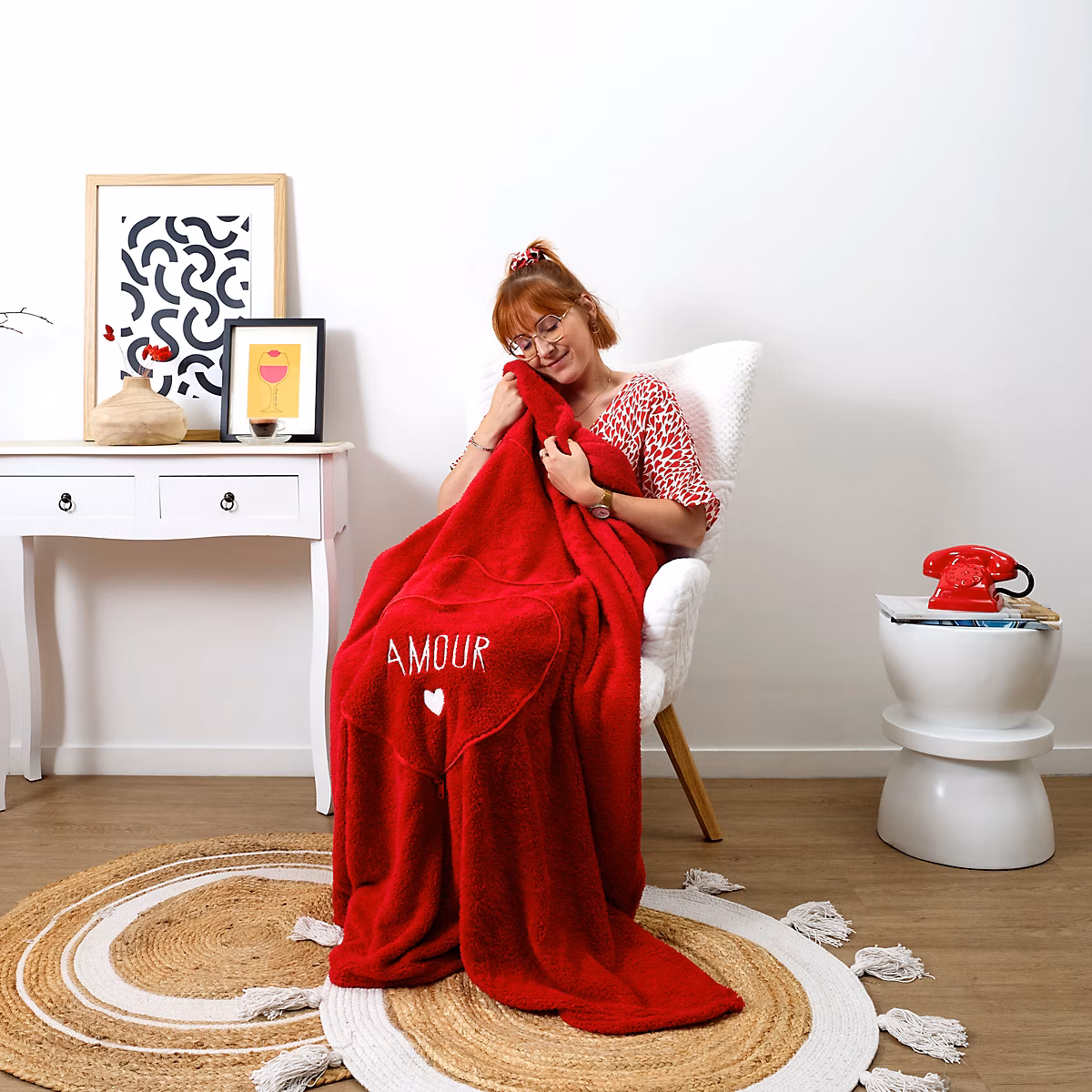 Coussin – THE CONCEPT FACTORY, Coeur, Déco, Rouge