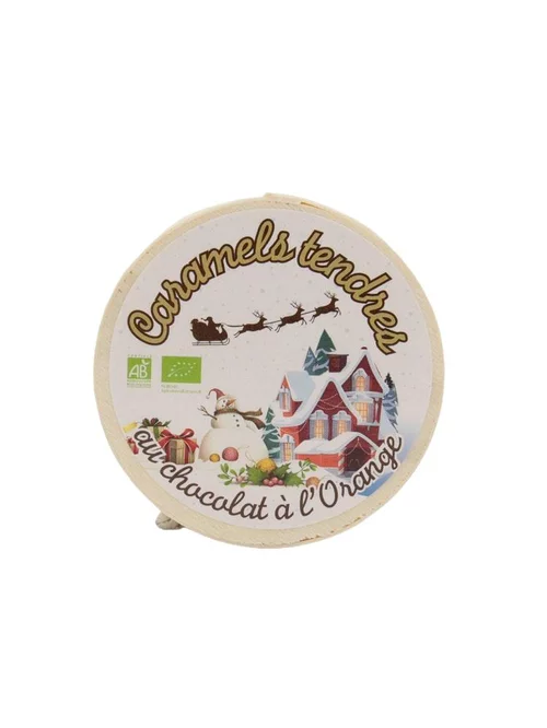 Malin jardin:Mini boite bois caramel chocolat orange bio Maison Armorine - 40 g