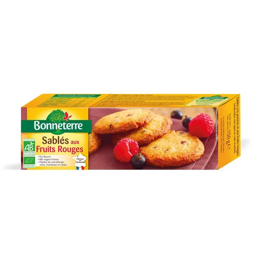 Pour vos besoins au jardin：Sablés aux fruits rouges 150 g