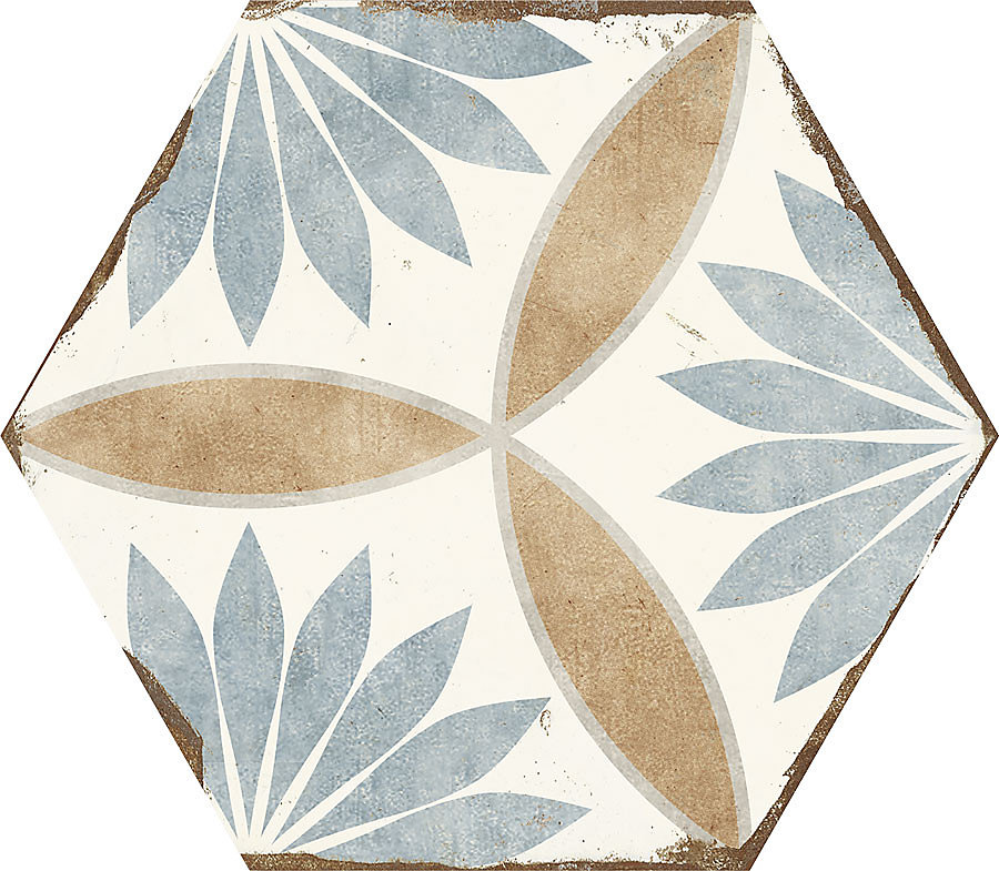 Carrelage MIRANDA 21 × 25 cm effet carreaux ciment