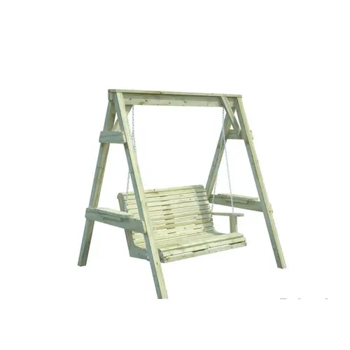 Jardin chez vous:Balancelle Sigrid en bois traité autoclave Palmako - 193 x 161 cm