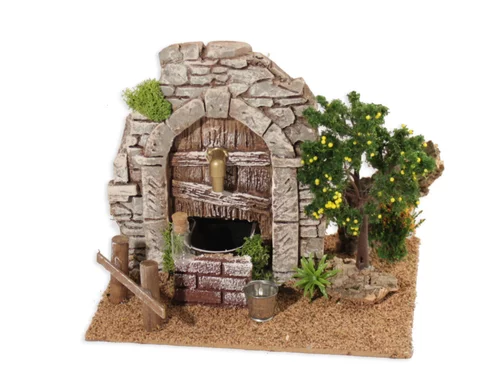 Idée pratique：Fontaine Electrique avec Citronier 18x14.5x16 cm bois Multicolore