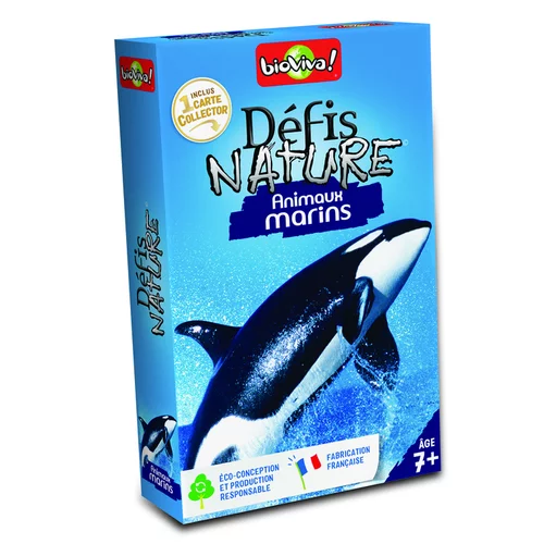 Jardin équipement:Boite de jeu Défis Nature sur le thème des animaux marins