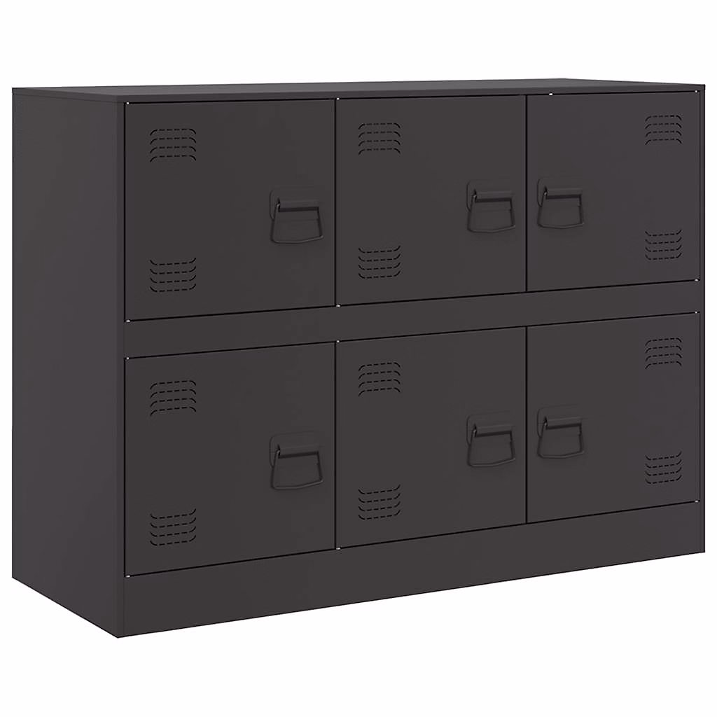 Buffet noir 99 × 39 × 73 cm acier vidaXL