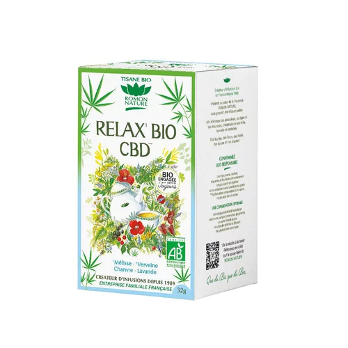 Adapté à l’extérieur：Infusion relax bio Romon Nature - 20 sachets