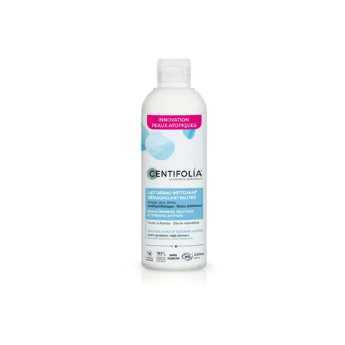 Pratique jardin:Lait dermo-nettoyant démaquillant neutre bio Centifolia - 200 ml