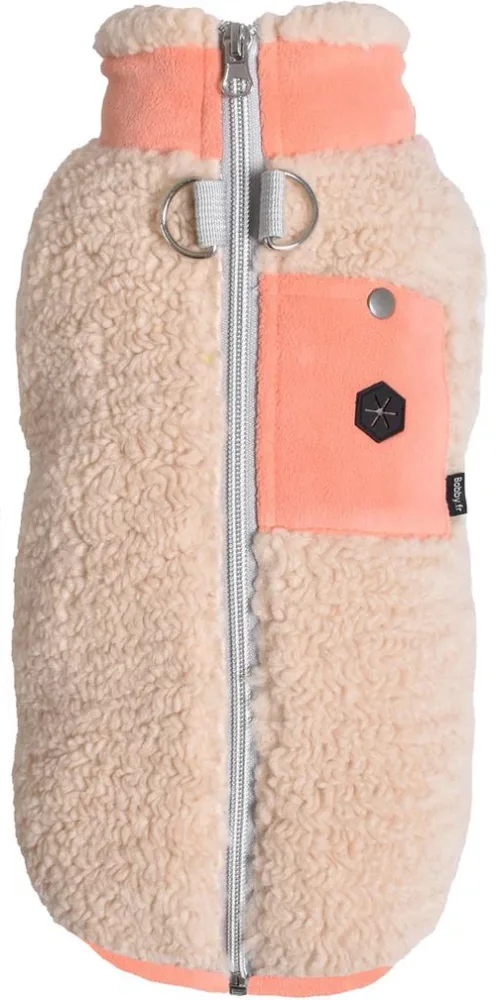 Essentiel au jardin:Pull pour chien coloris corail Bobby Alpaga - Taille 45L