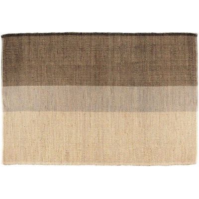 Tapis en jonc de mer Karan Carbone (120 x 170 cm)