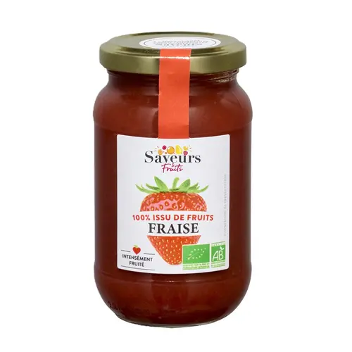Malin pour le jardin:Préparation bio 100 % fruits fraise Saveurs Attitudes - 310 g