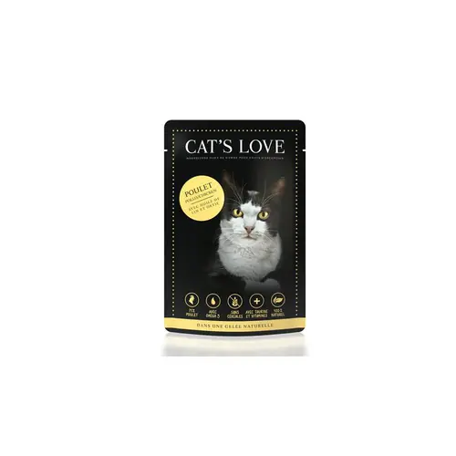 Facile pour le jardin：Sachet repas pour chat au poulet 85 g