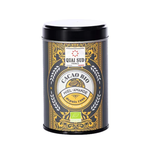 Confort pour le jardin：Cacao au miel et à l'amande biologique Quai Sud - 250 g