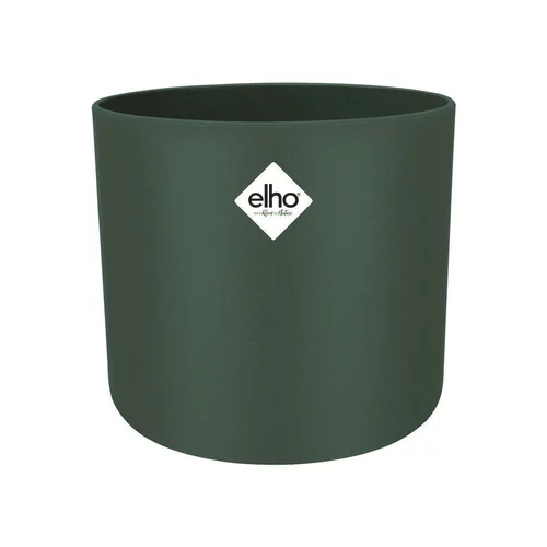 Style extérieur:Cache pot vert leaf green Elho b.for soft - Ø 14 cm