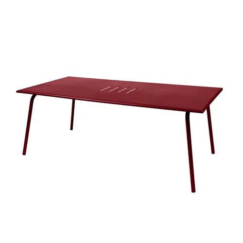Le bon choix pour l’extérieur:Table de jardin coloris piment Monceau Fermob - 194 cm