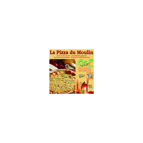 Jardin à organiser：Pizza 3 fromages bio surgelée La Pizza du Moulin - 350 g