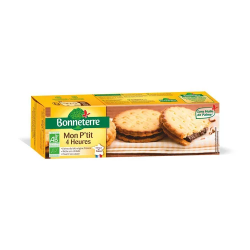 Pour un jardin accueillant：Biscuits mon p’tit 4 heures Bonneterre bio 185 g