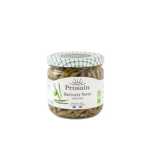 Jardin et idées：Haricots verts extra fin bio en bocal de 345 g