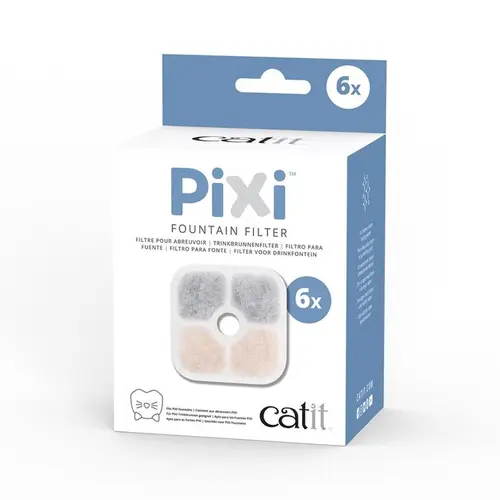 Votre allié à l’extérieur：Lot de 6 filtres pour fontaine à eau pour chat Pixi Catit