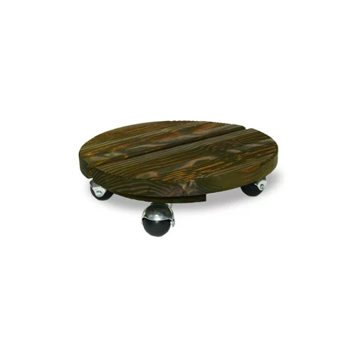 Utile dehors:Roule-plante rond en bois vert Louis Moulin Basics - Ø 30 cm