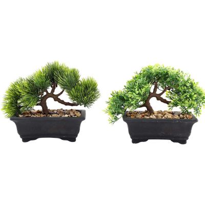 Bonsaï artificiel 20 x 15 cm (Lot de 2)