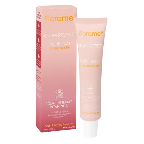 Utile pour l’extérieur:Crème fluide visage éclat Glow Protect Florame - 40 ml