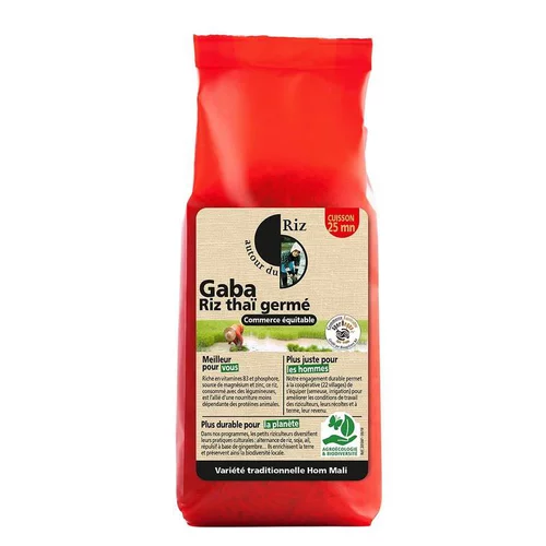 Une solution pour l’extérieur：Riz germé Gaba bio 500g