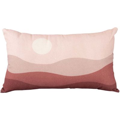Coussin en coton 50 x 30 cm Sunset (Rose clair)