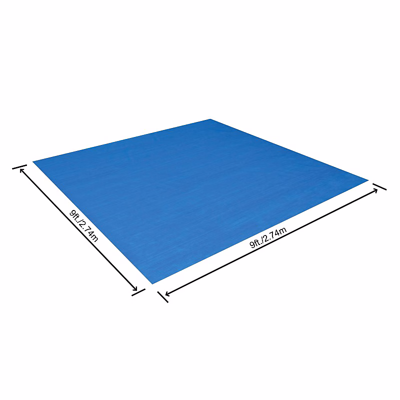 Bestway Tapis de sol carré 274 × 274 cm pour piscine hors – sol 244 × 244 cm