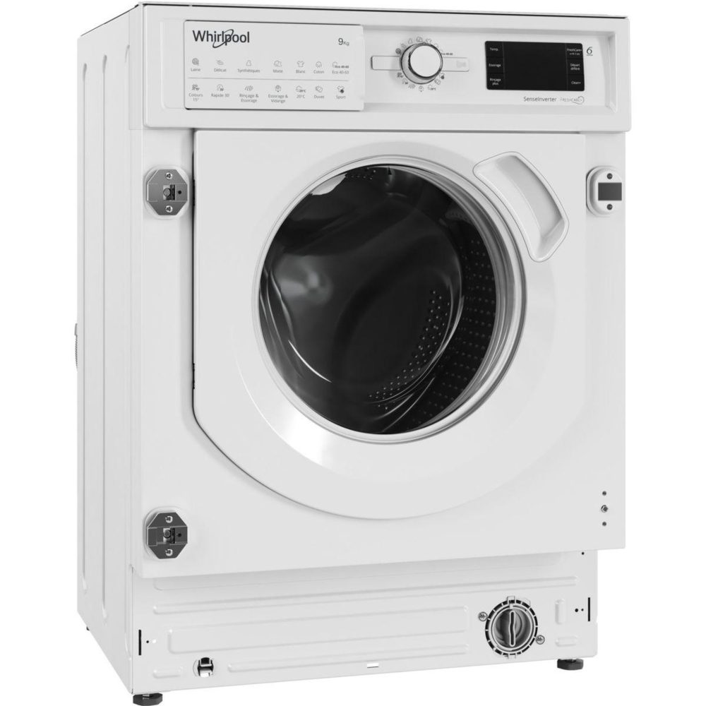 Whirlpool Lave linge hublot encastrable biwmwg9146fr - 9 kg - 1400 tr/min - classe a - moteur induction