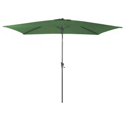 Jardin durable：Parasol droit rectangulaire en aluminium coloris amande - 300 x 200 cm