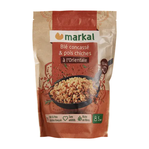 Extérieur sélection：Mix à l’orientale blé concassé et pois chiches bio Markal - 350 g