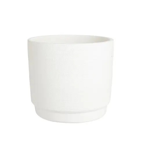 Jardin essentiel:Cache-pot Madeira coloris beige - Ø 35 cm x 31 cm