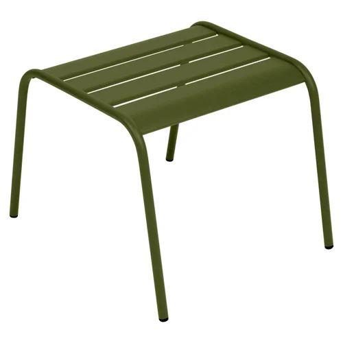 Spécial jardin：Repose Pieds Monceau coloris vert en acier Fermob - 59 x 48 cm