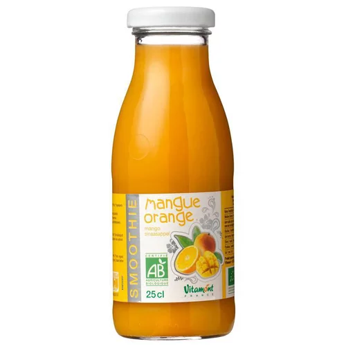 Jardin chez vous：Smoothie mangue orange bio - 25 cl