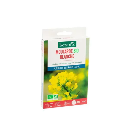 Pour votre espace vert：Graines de moutarde blanche bio botanic® - graines à semer (10 m²)