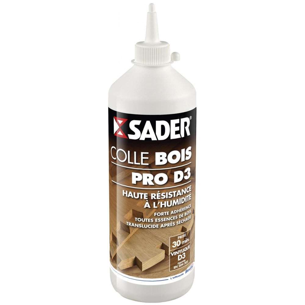 Sader Colle à bois progressive Pro d3 SADER, 750 g – 750 g Transparent