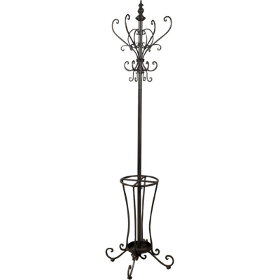 Porte manteau perroquet métal vieilli
