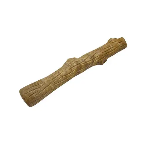 Une idée pour vos extérieurs：Jouet à mâcher pour chien marron Petstage Stick taille XS