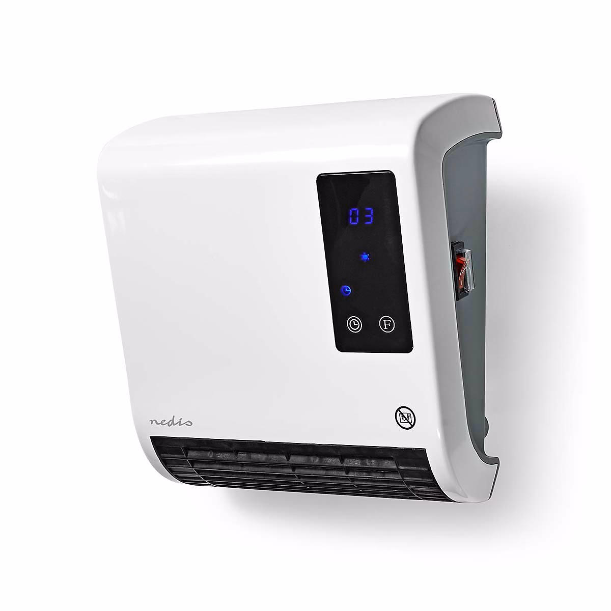 Chauffage soufflant éléctrique 2000W avec Télécommande Programmable Salle de bain Chauffe jusqu'à 20 m² NEDIS – Réf. OOJUDRCGD2472049504